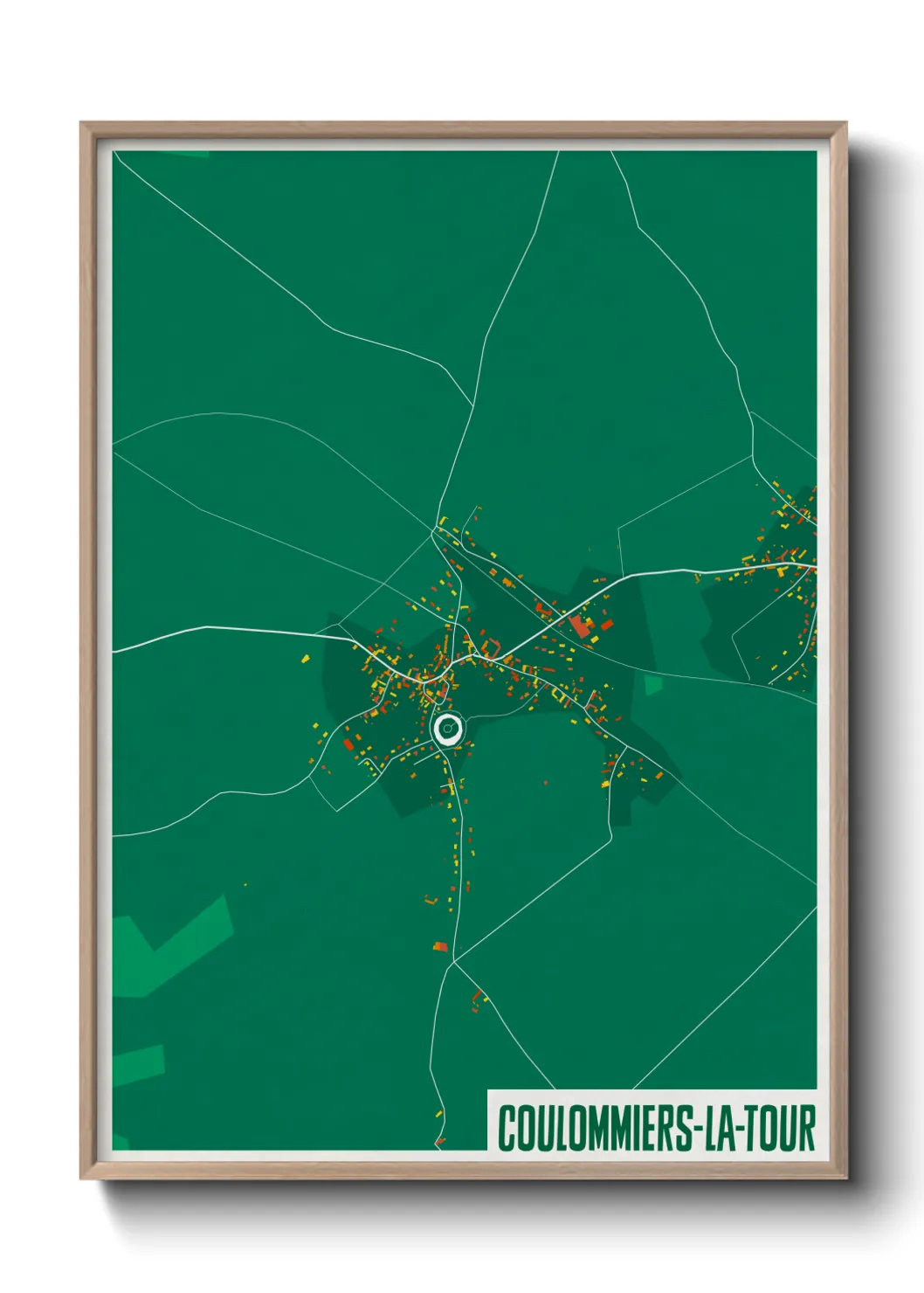 Un poster carteCoulommiers-la-Tour