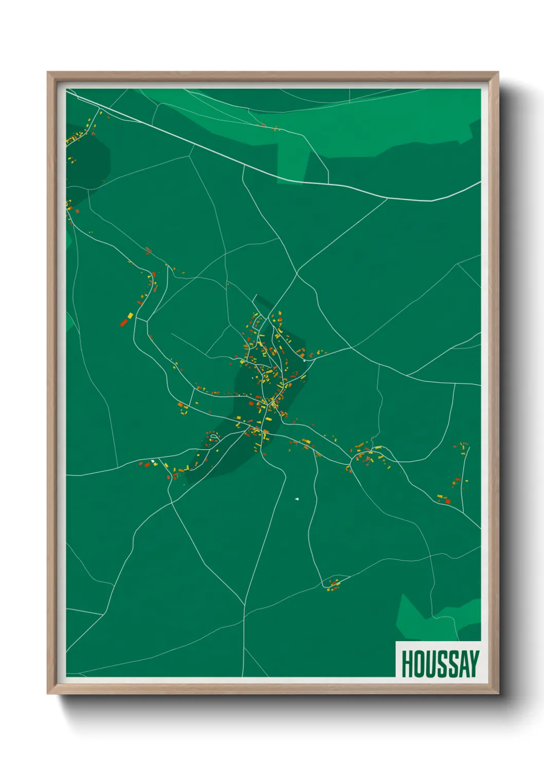 Une affiche de carte sur Houssay