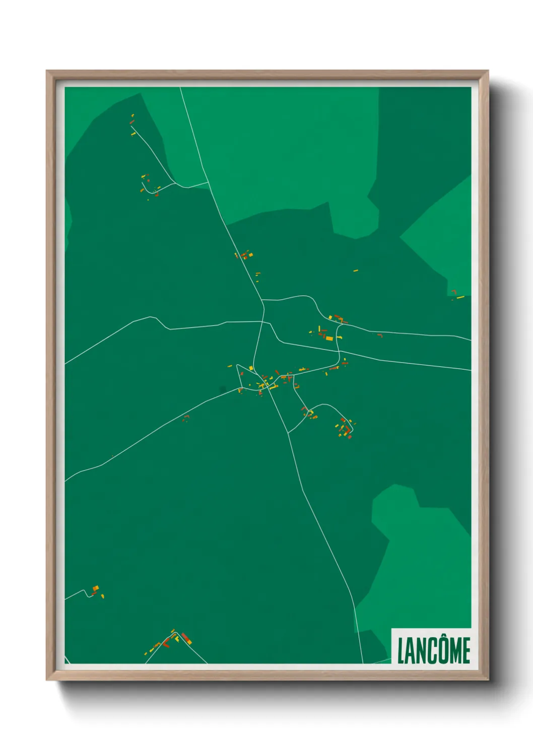 Une affiche de carte sur Lancôme