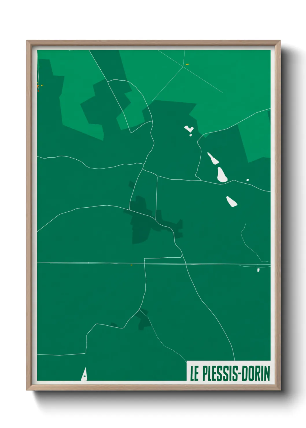 Un poster carteLe Plessis-Dorin