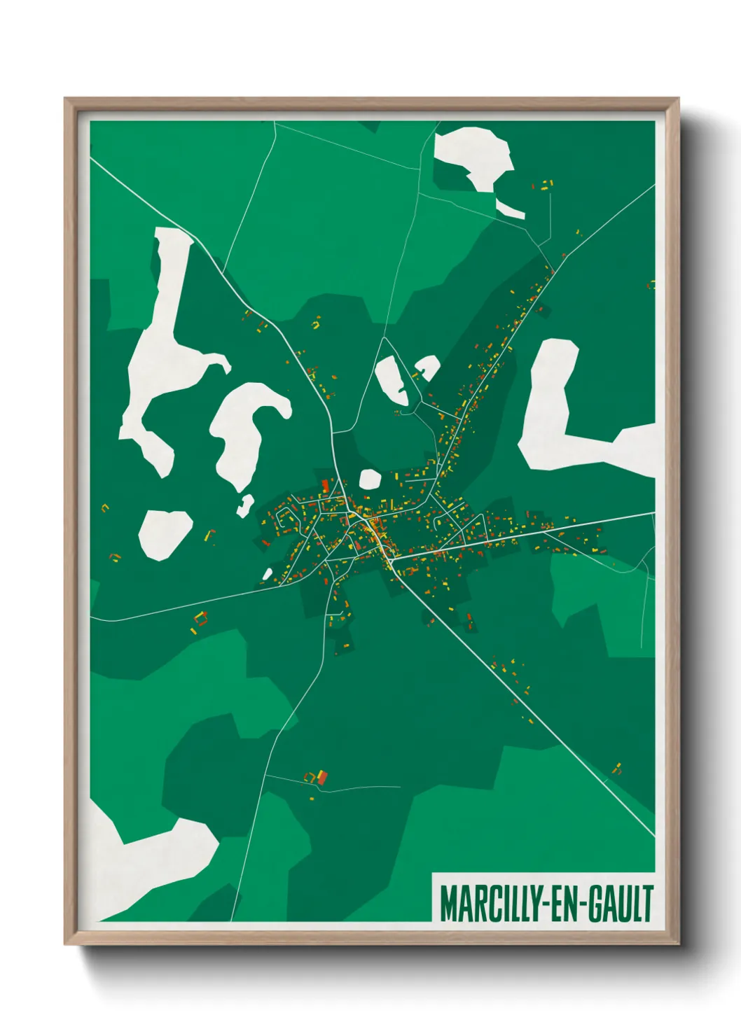 Un poster carteMarcilly-en-Gault