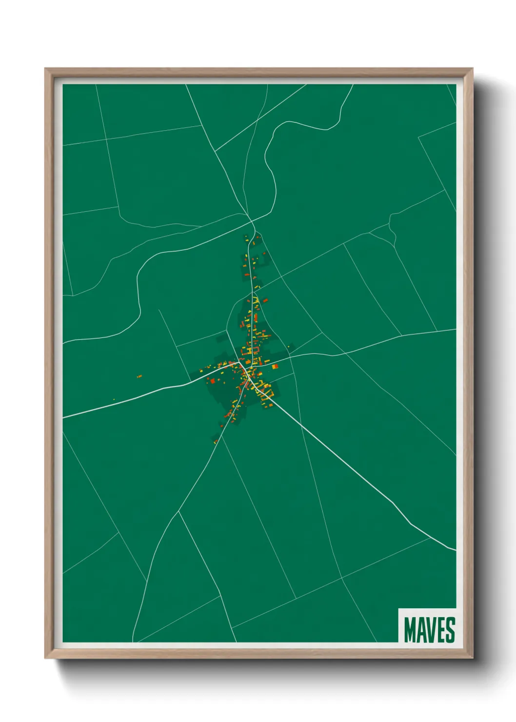 Une affiche de carte sur Maves