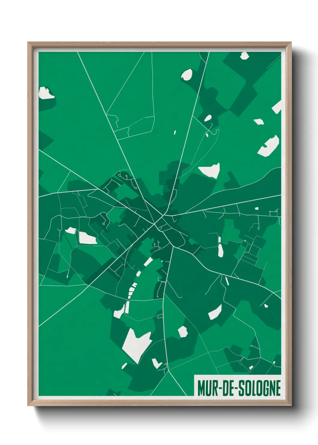 Un poster carteMur-de-Sologne