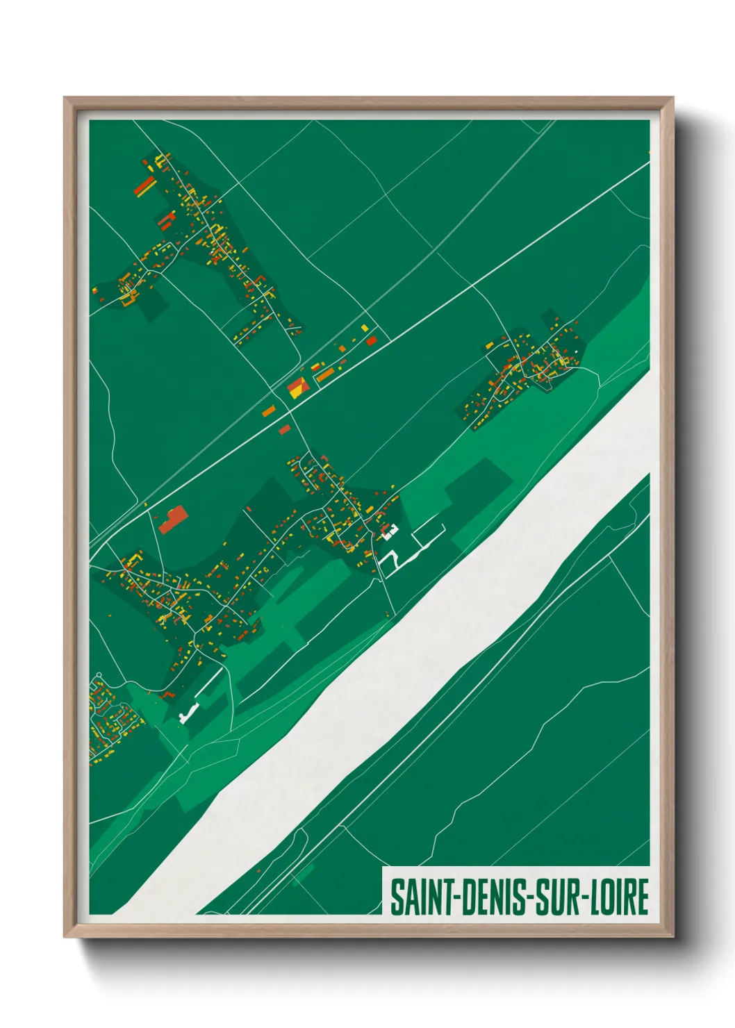Un poster carteSaint-Denis-sur-Loire