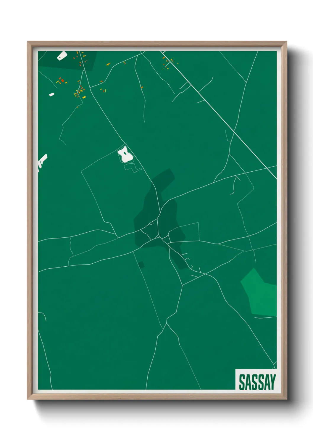 Une affiche de carte sur Sassay