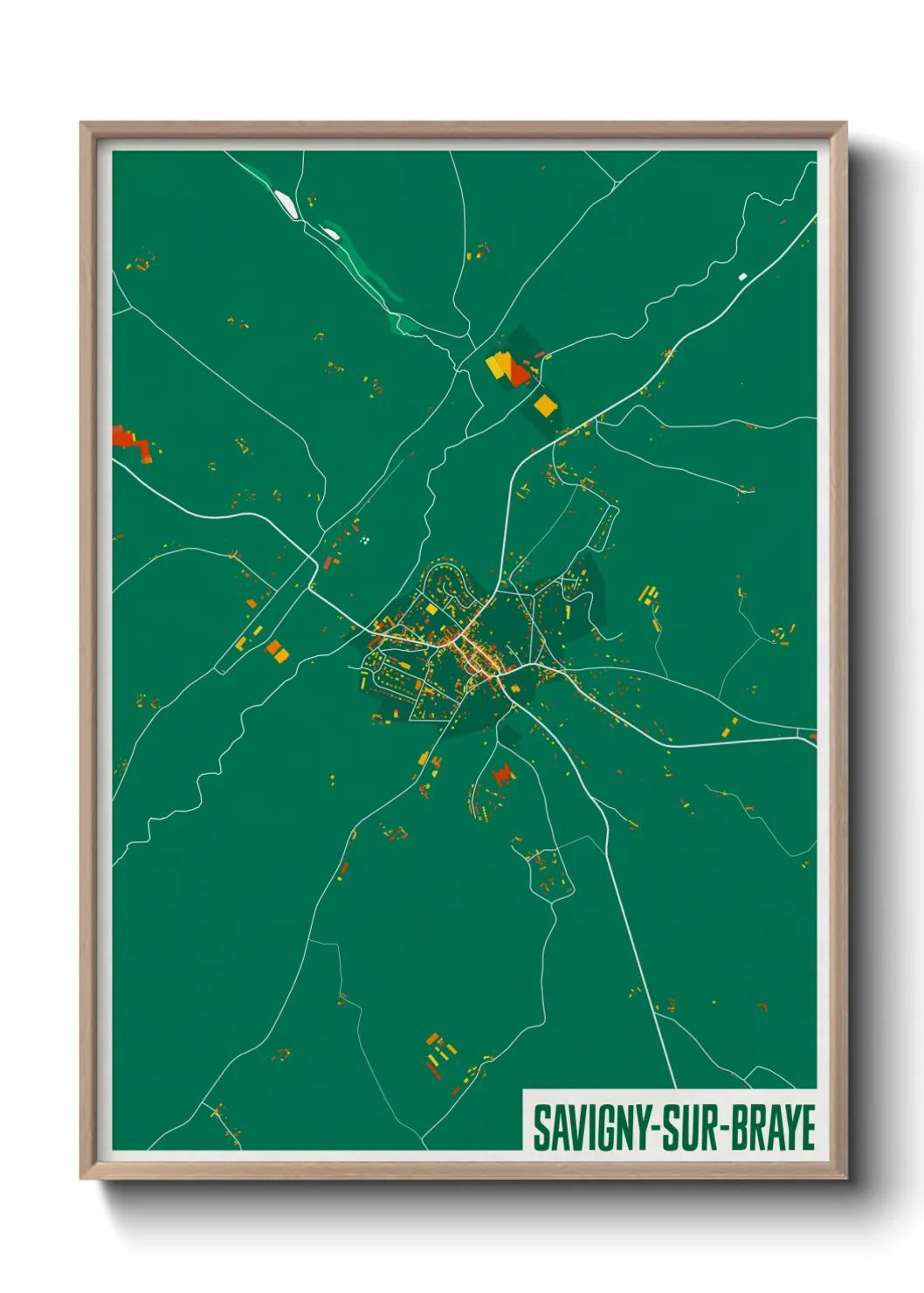 Un poster carteSavigny-sur-Braye