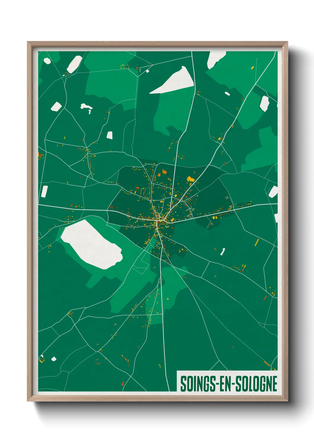 Un poster carteSoings-en-Sologne