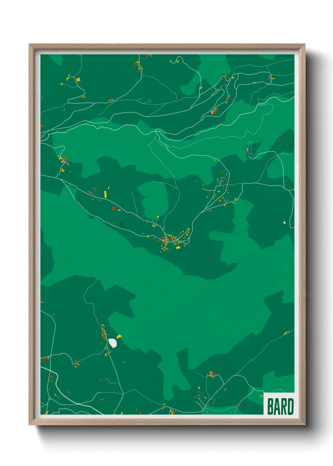 Une affiche de carte sur Bard