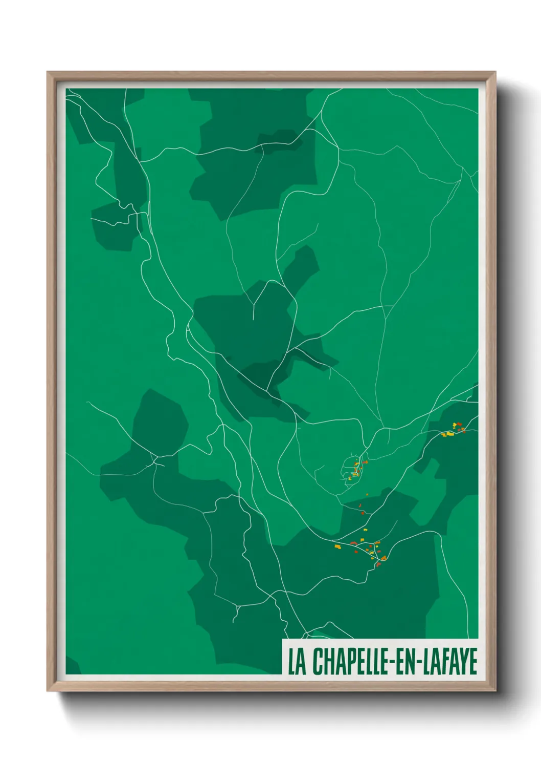 Un poster carteLa Chapelle-en-Lafaye