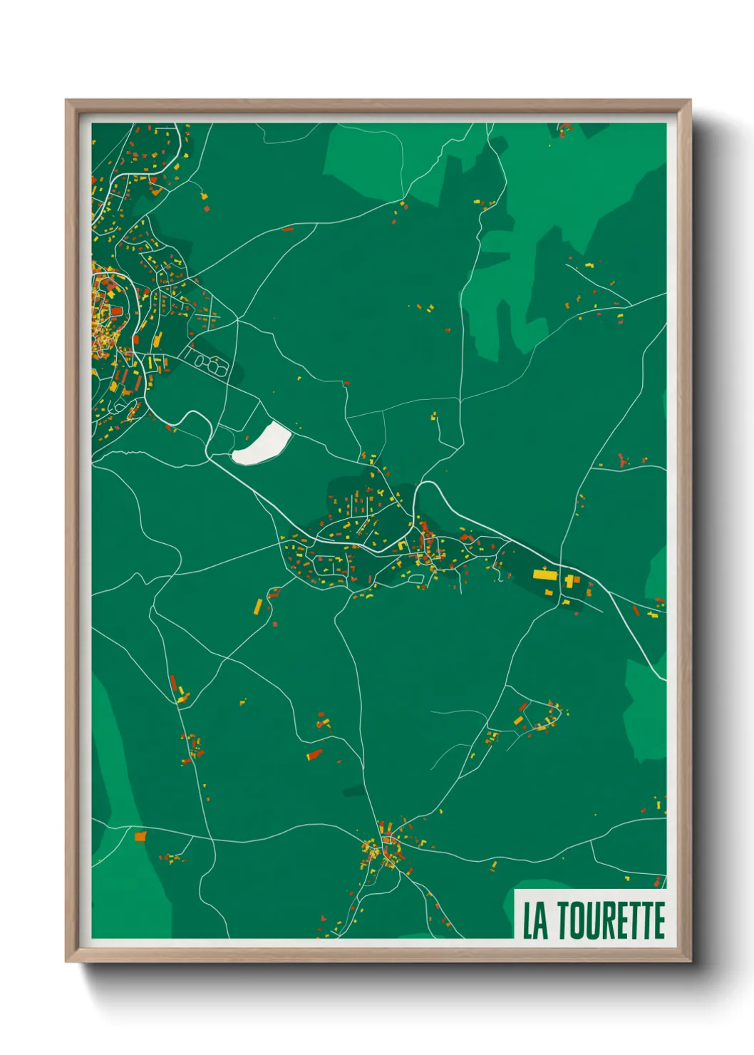 Une affiche de carte sur La Tourette