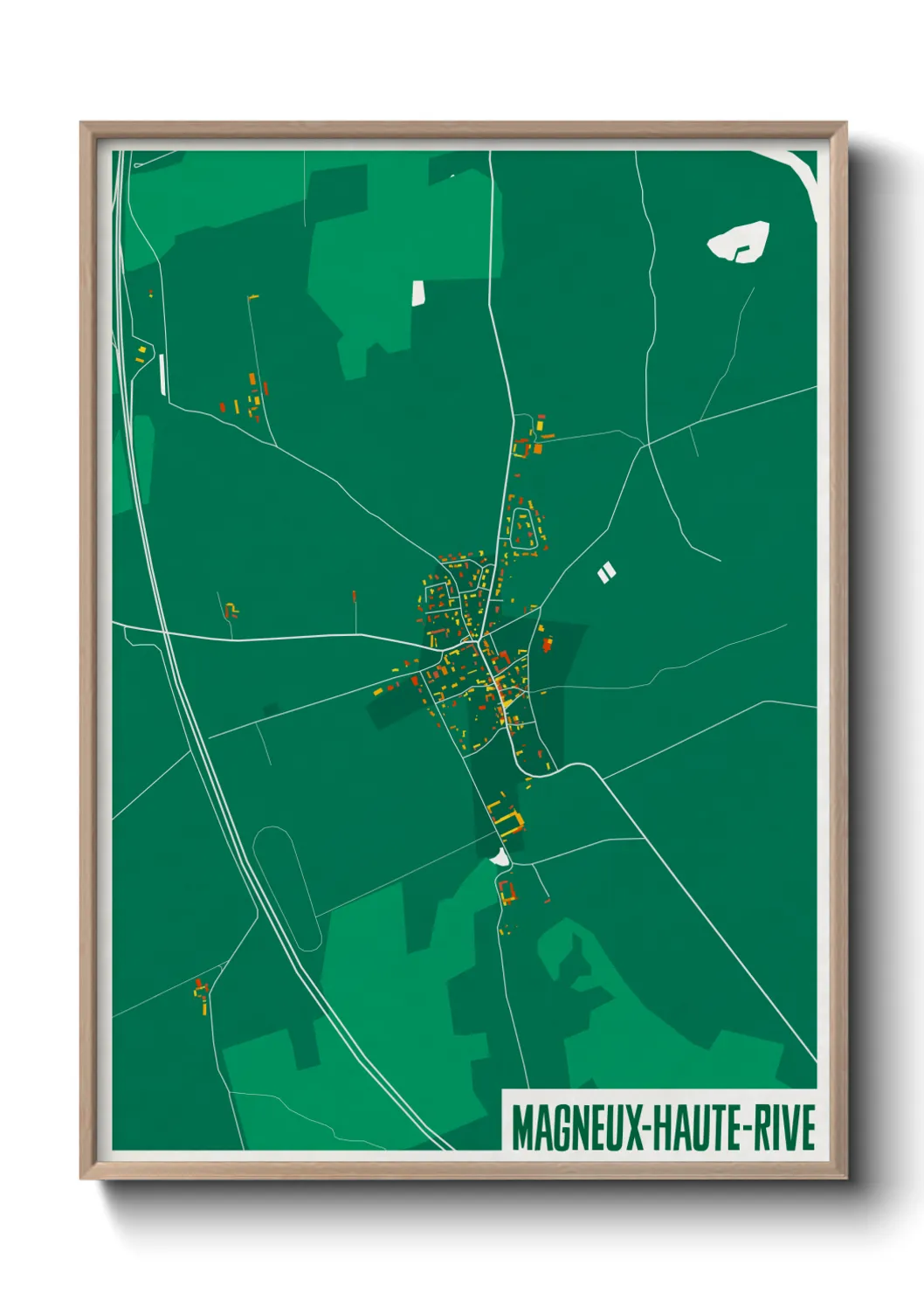 Un poster carteMagneux-Haute-Rive