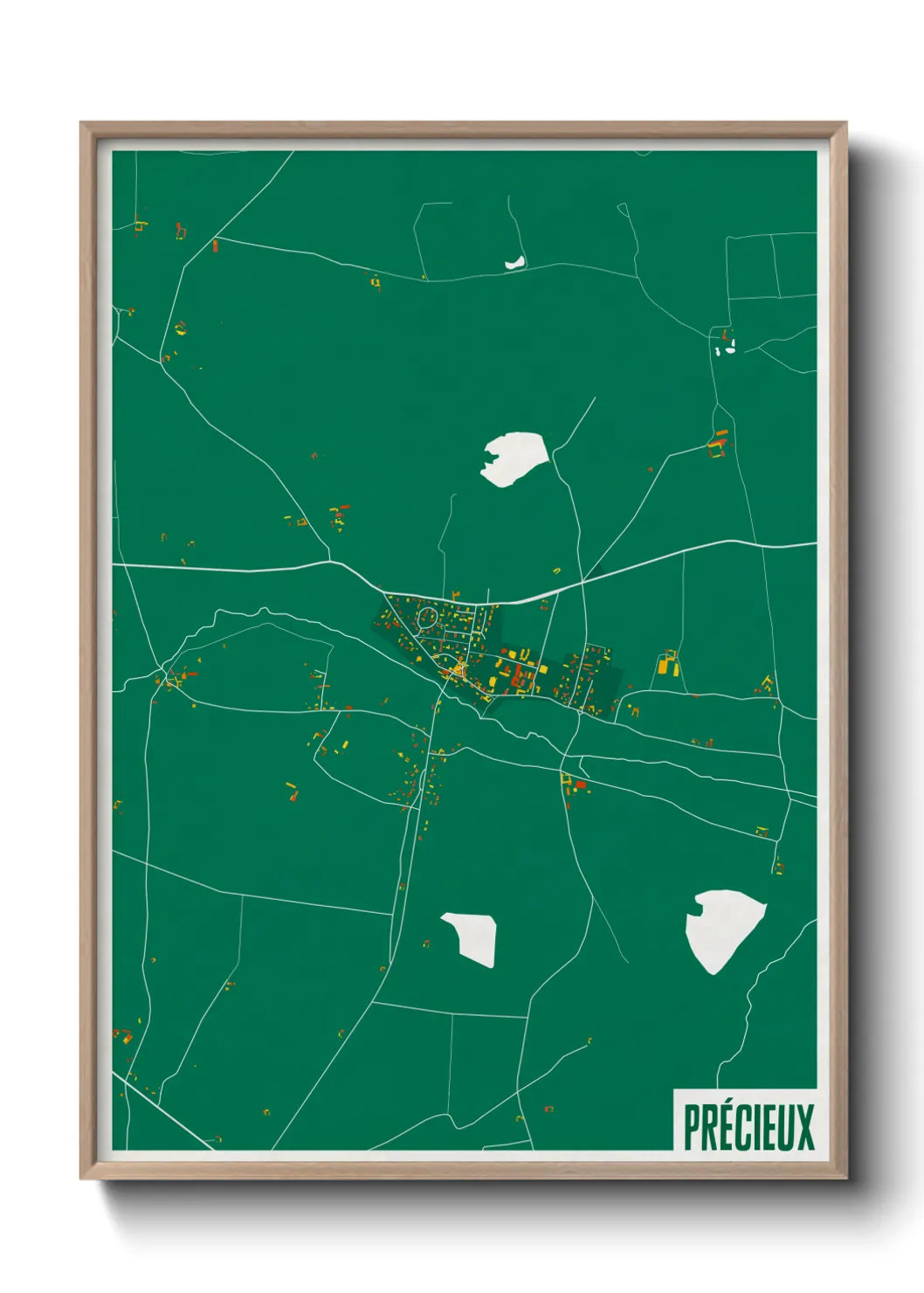 Une affiche de carte sur Précieux