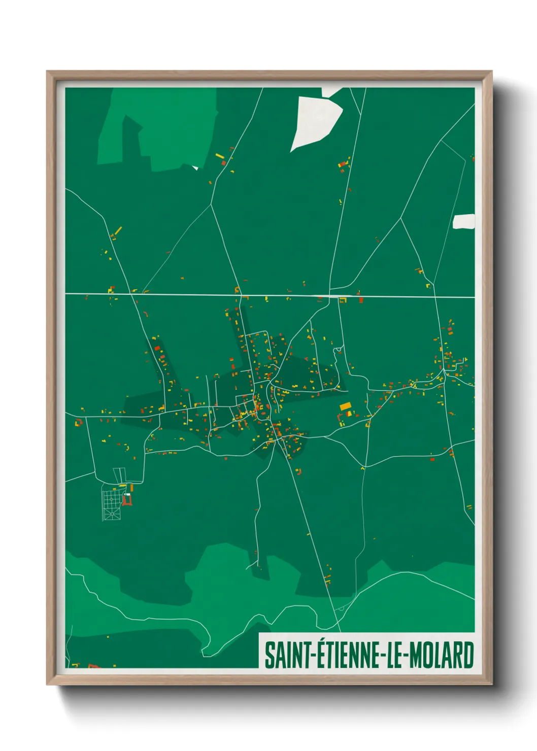 Un poster carteSaint-Étienne-le-Molard