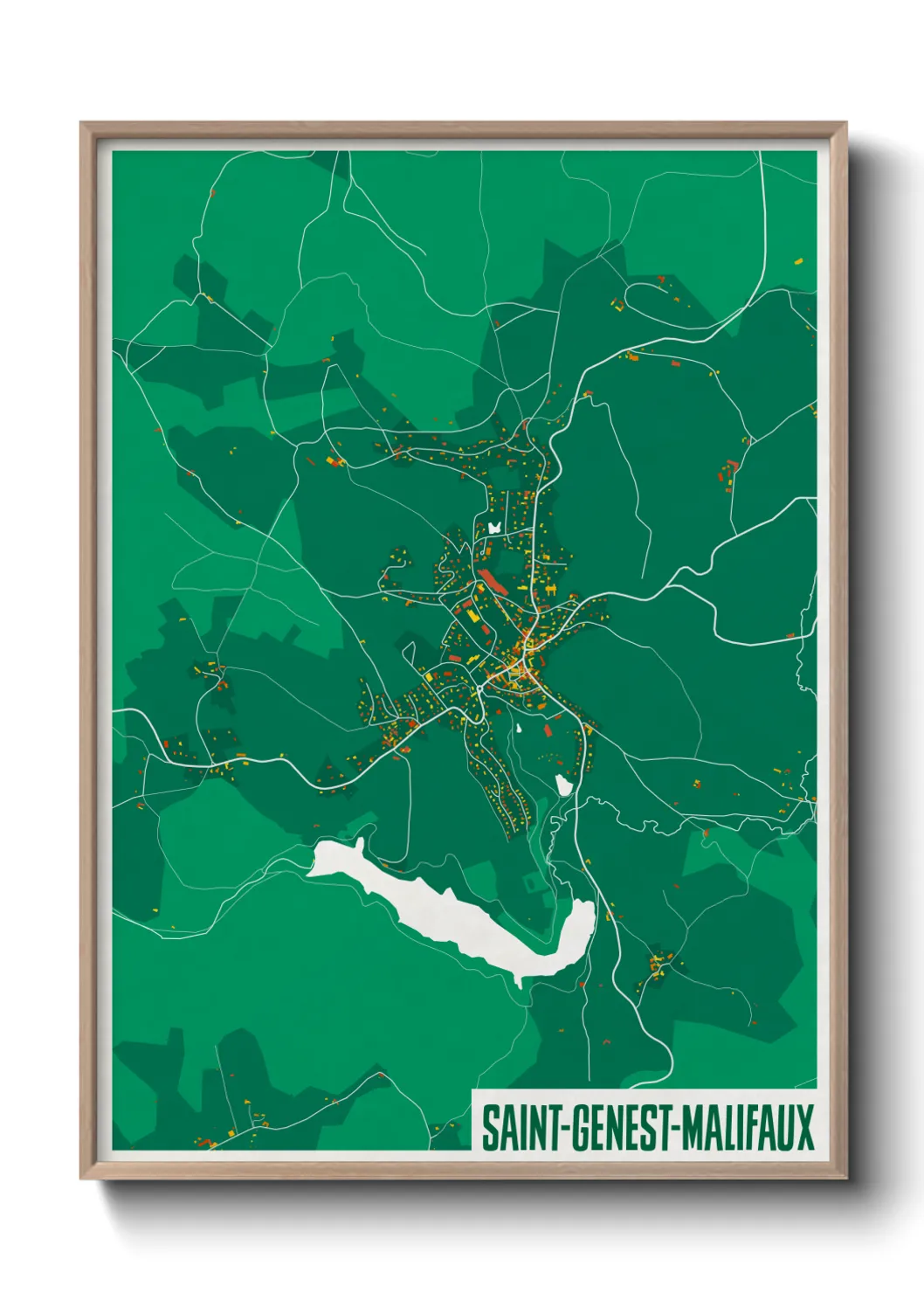 Un poster carteSaint-Genest-Malifaux