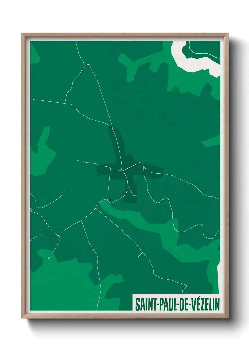 Un poster carteSaint-Paul-de-Vézelin