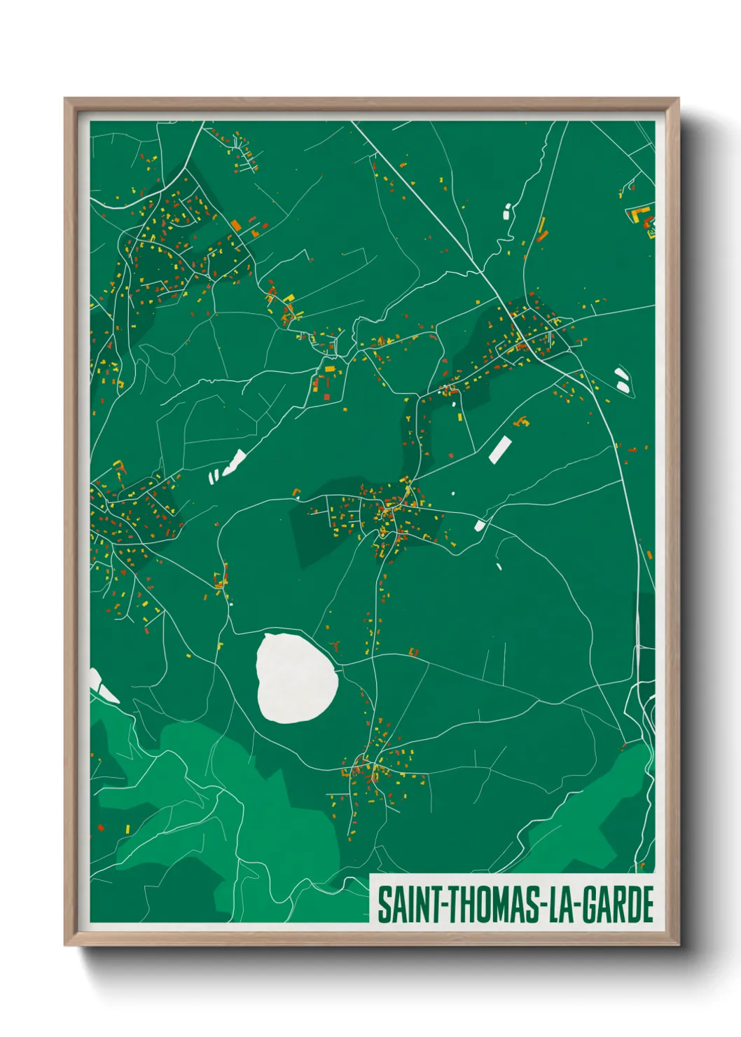 Un poster carteSaint-Thomas-la-Garde