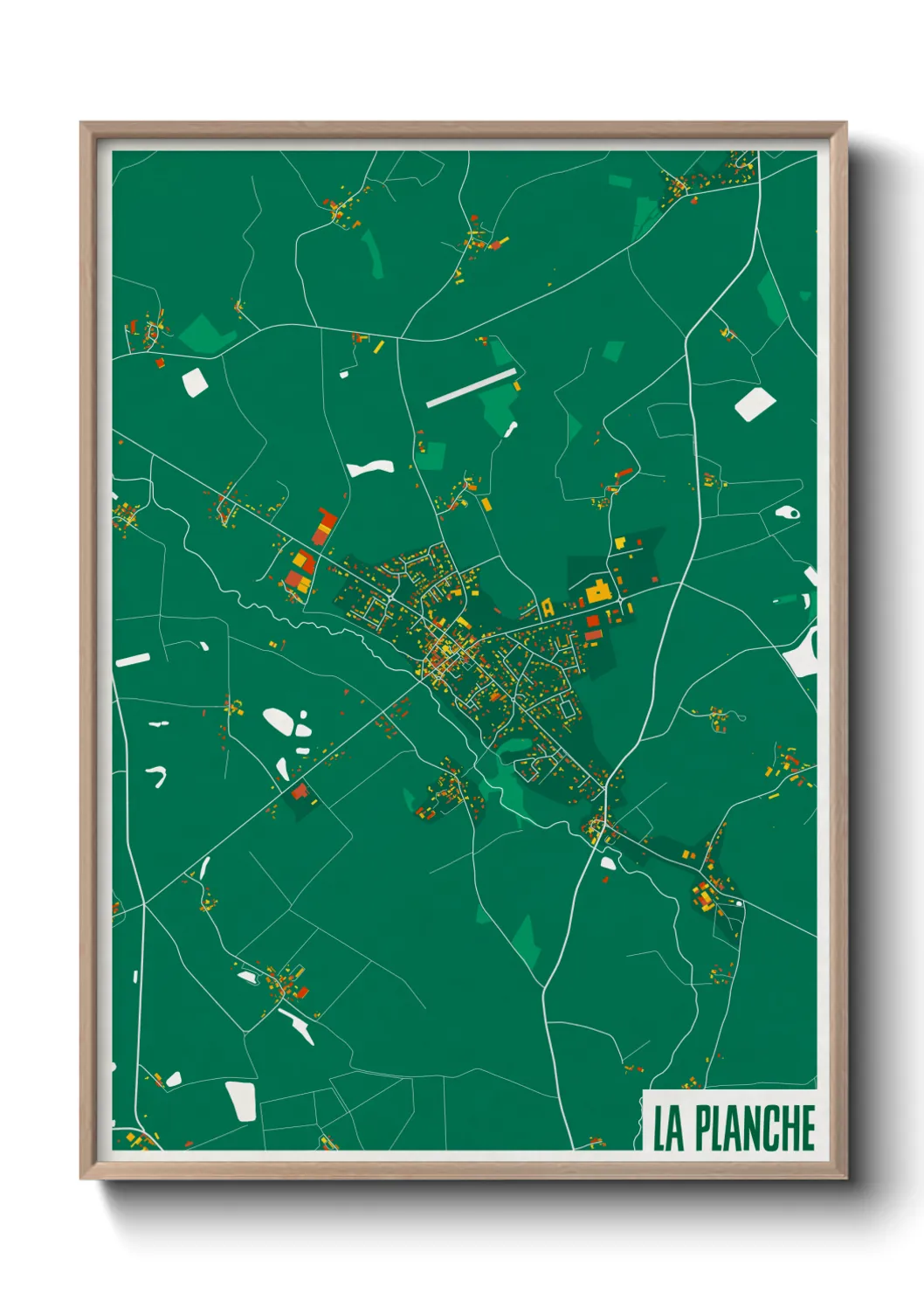 Une affiche de carte sur La Planche