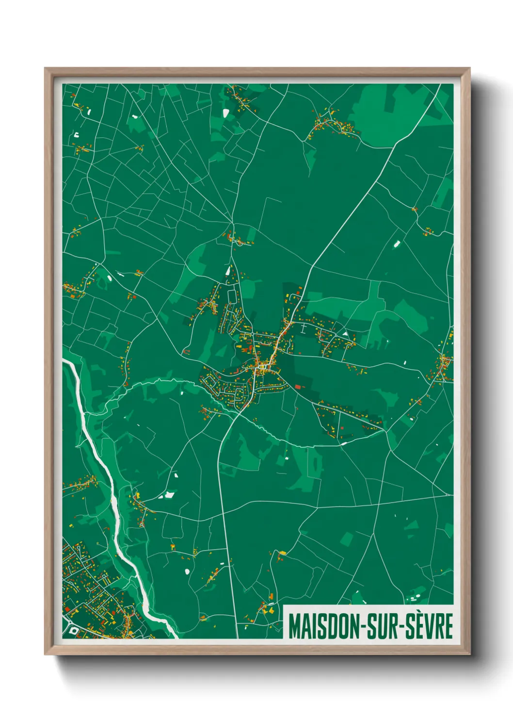 Un poster carteMaisdon-sur-Sèvre