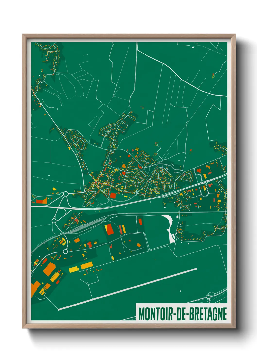 Une affiche de carte sur Montoir-de-Bretagne