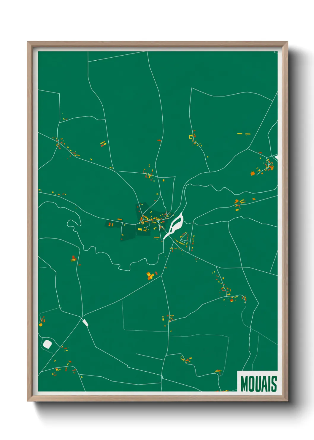 Une affiche de carte sur Mouais