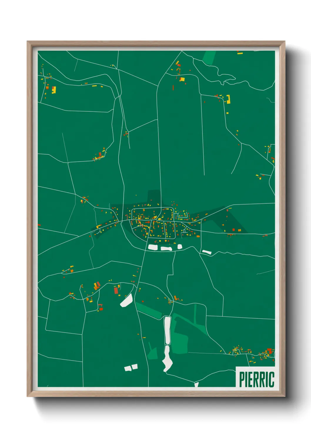 Une affiche de carte sur Pierric