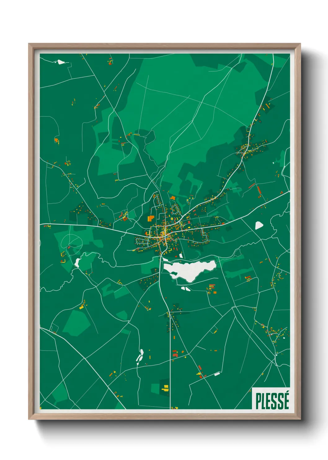 Un poster cartePlessé