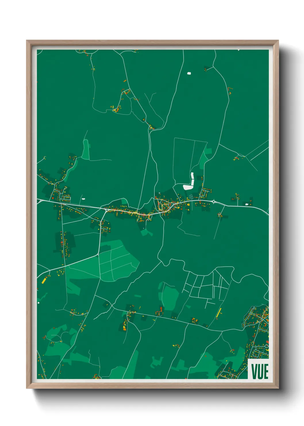 Une affiche de carte sur Vue