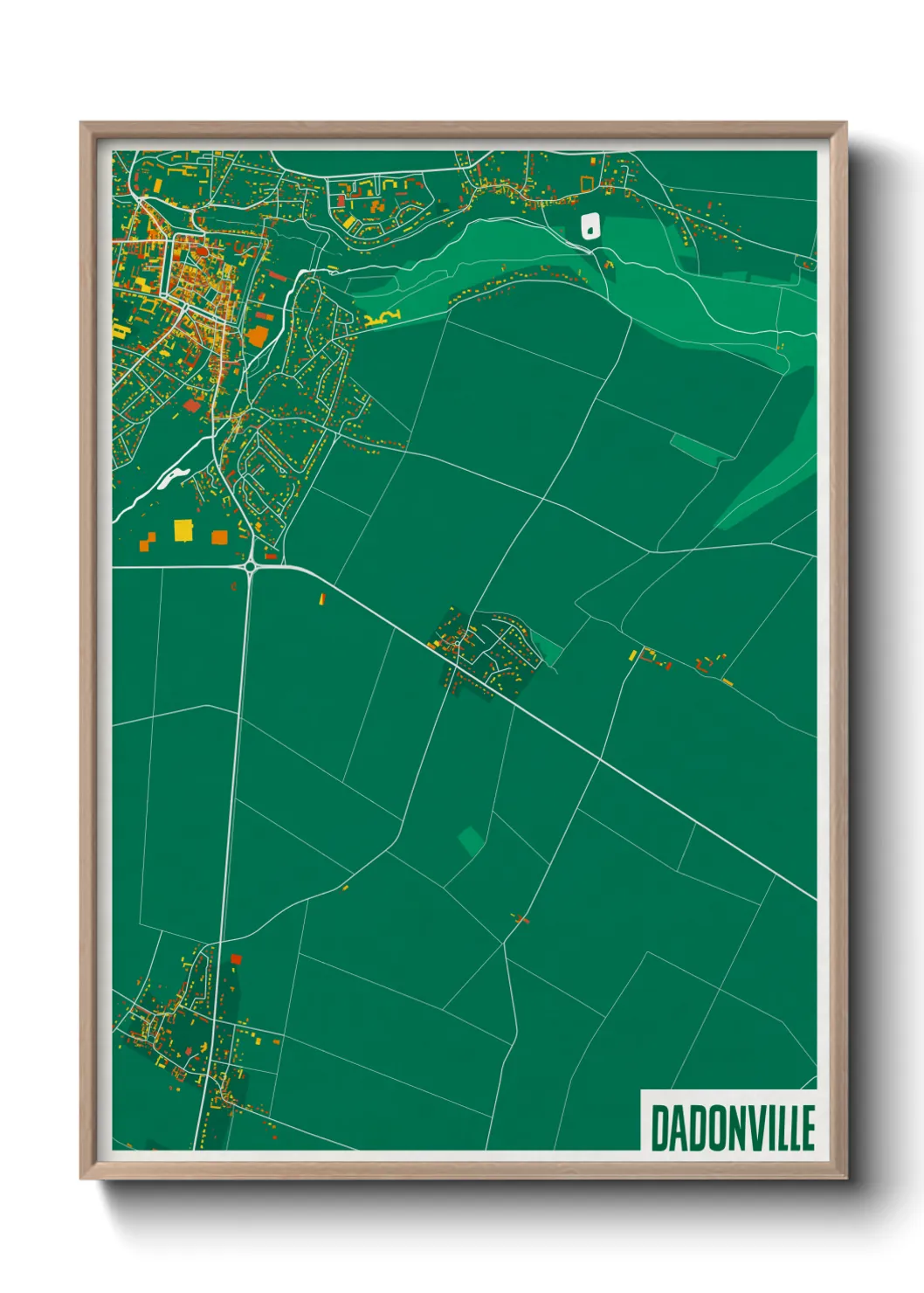 Une affiche de carte sur Dadonville