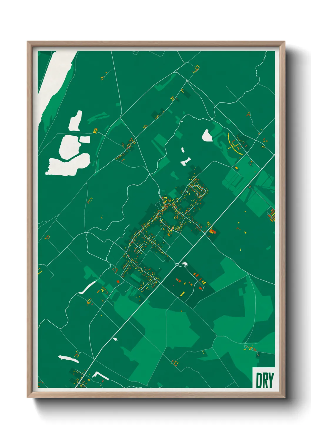 Une affiche de carte sur Dry