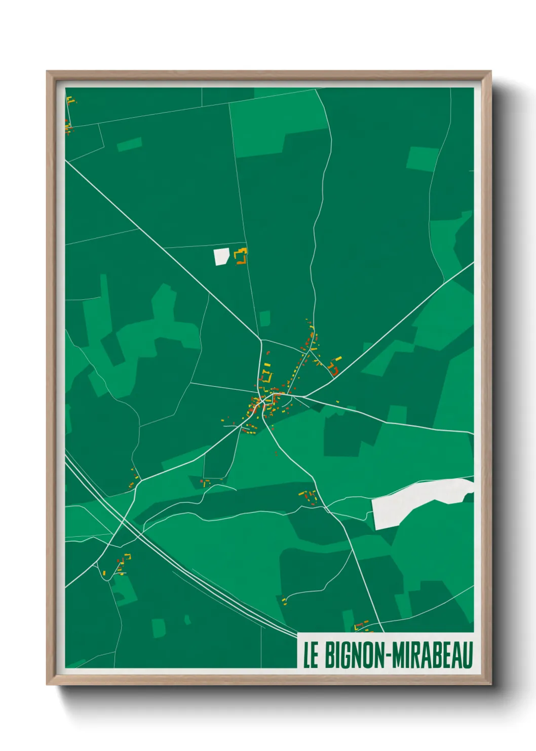 Un poster carteLe Bignon-Mirabeau