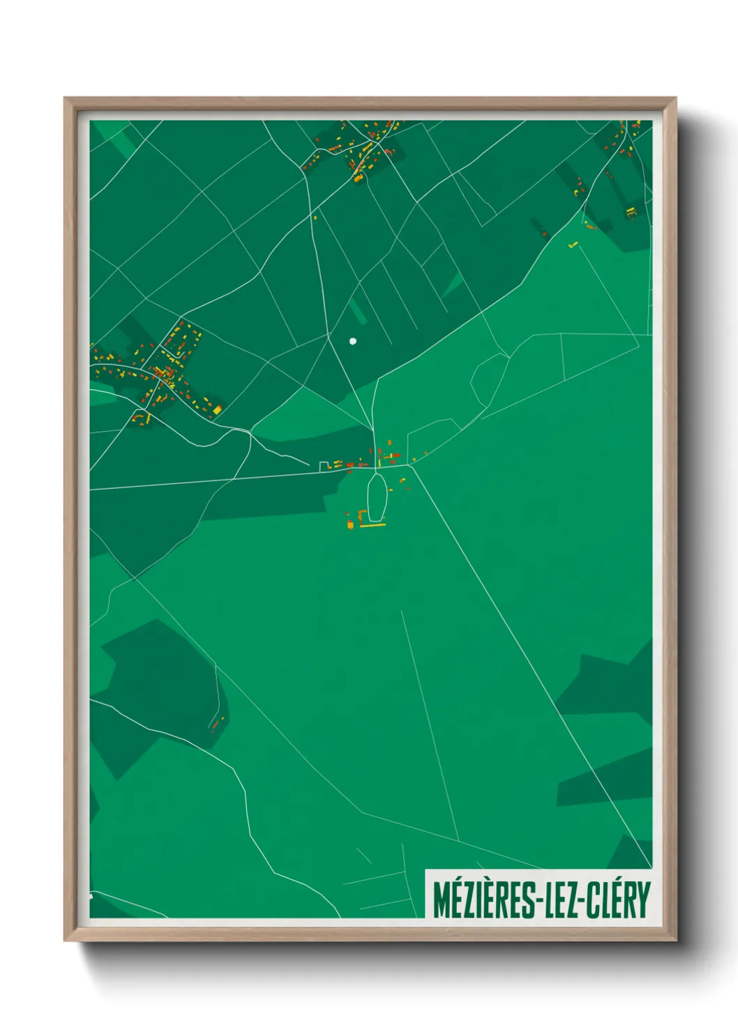 Un poster carteMézières-lez-Cléry