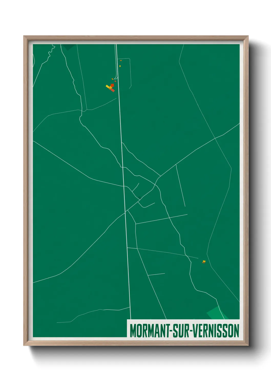 Un poster carteMormant-sur-Vernisson