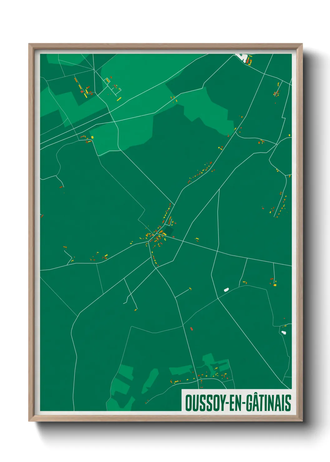 Un poster carteOussoy-en-Gâtinais