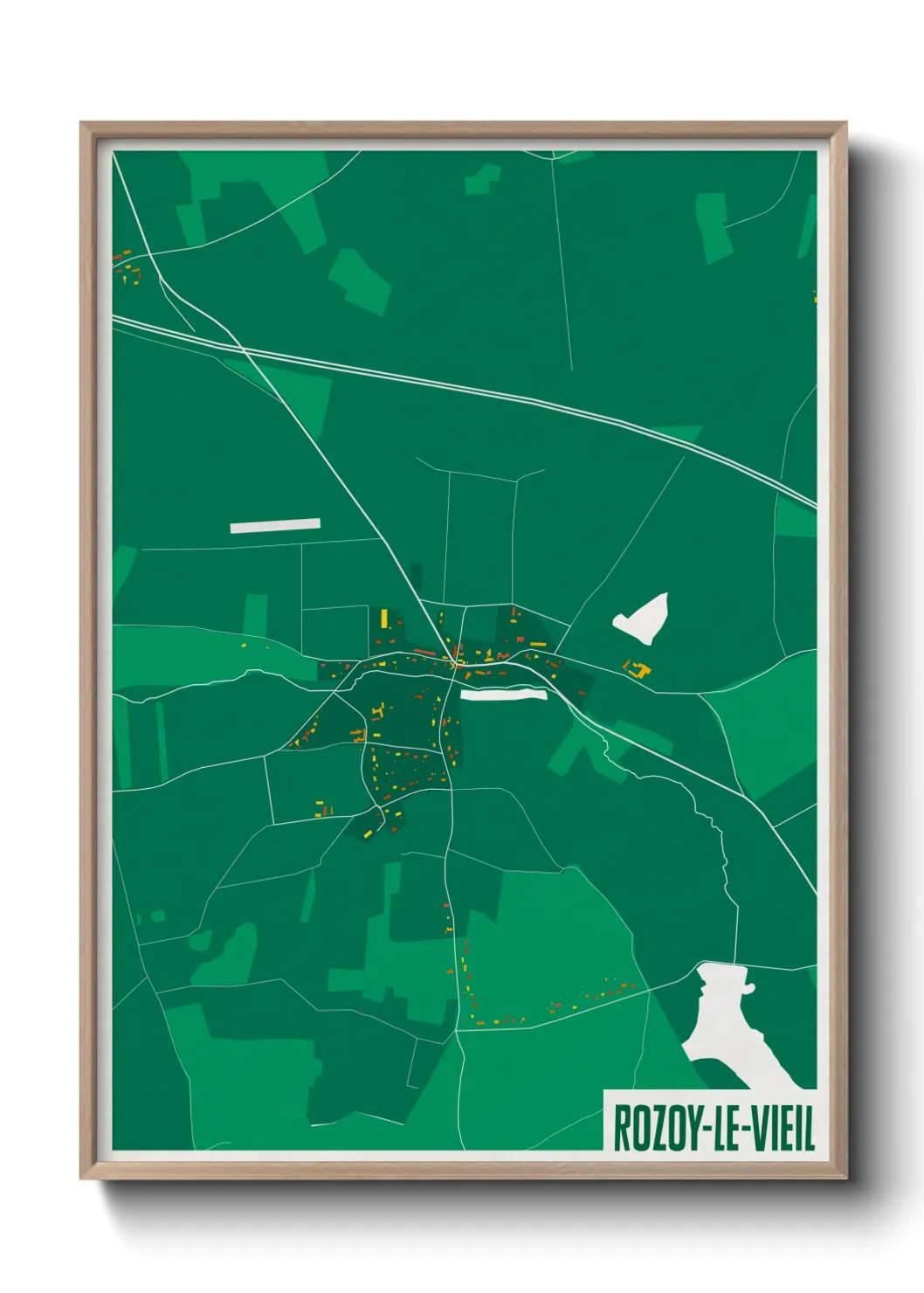 Un poster carteRozoy-le-Vieil