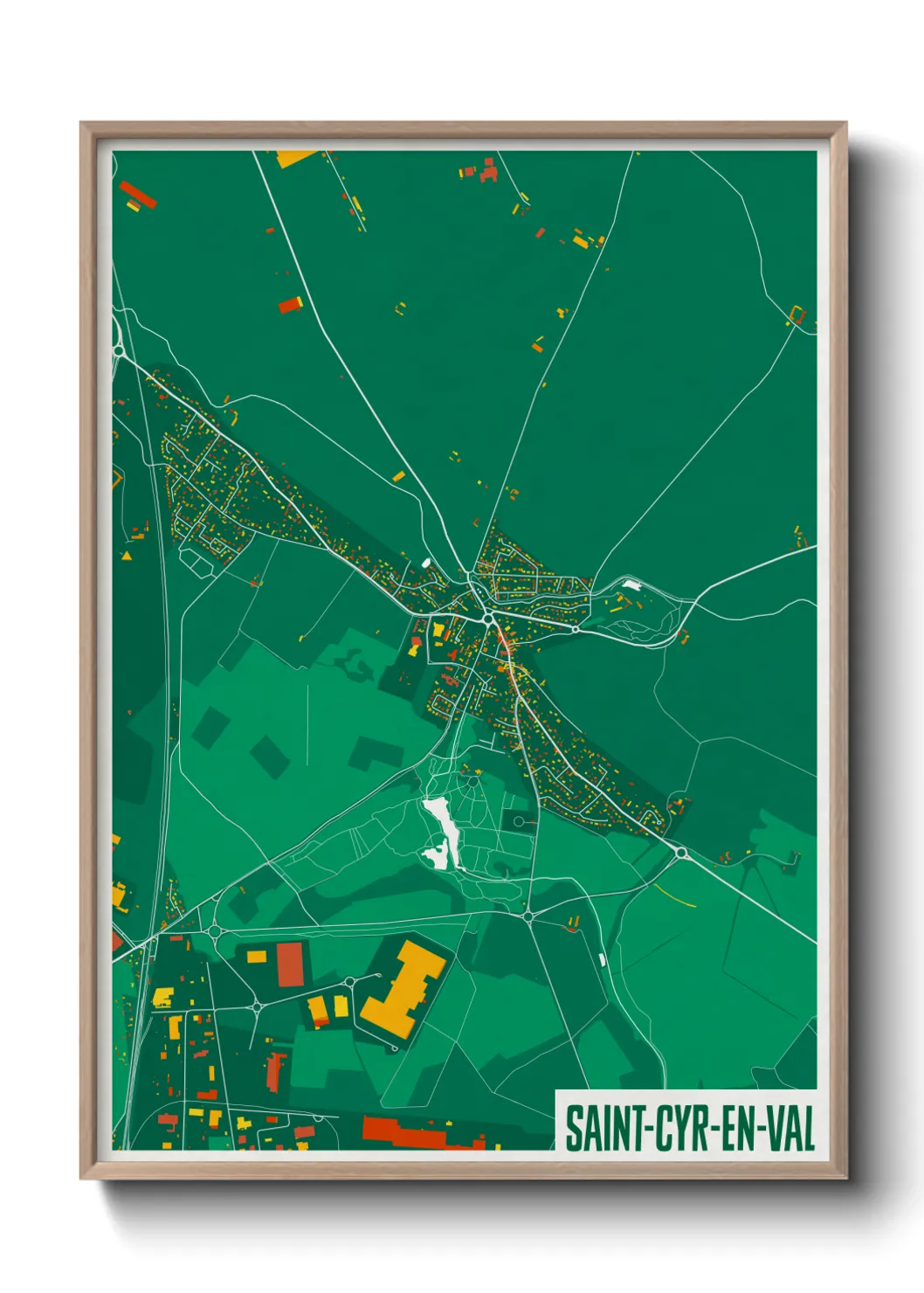 Un poster carteSaint-Cyr-en-Val