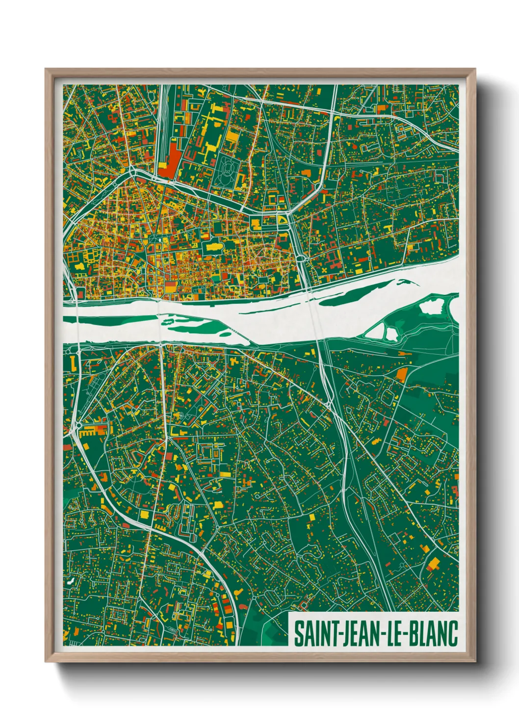 Un poster carteSaint-Jean-le-Blanc