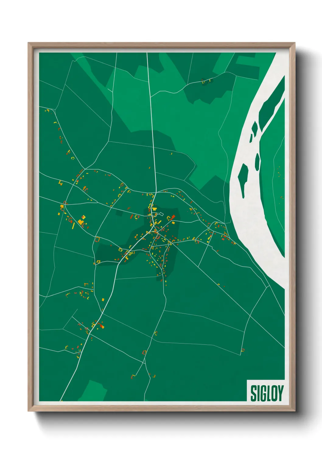 Une affiche de carte sur Sigloy