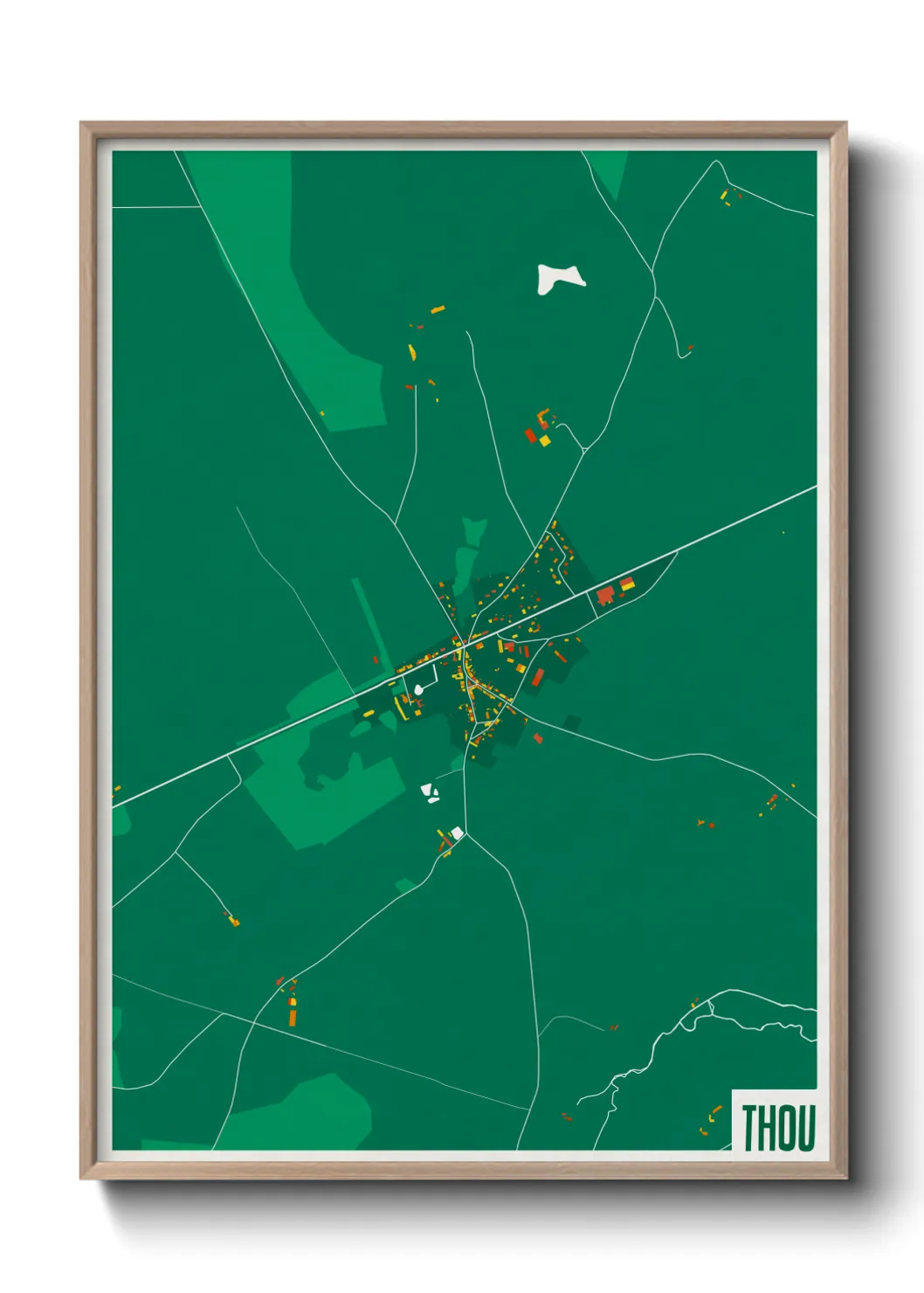 Une affiche de carte sur Thou