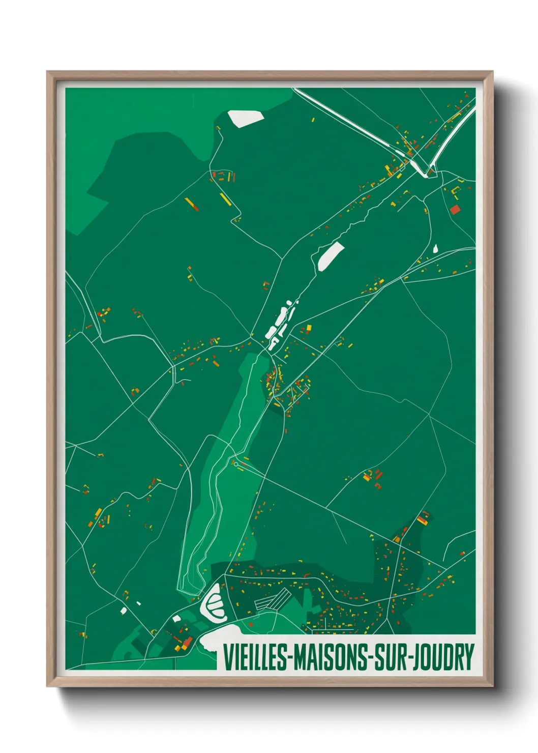 Une affiche de carte sur Vieilles-Maisons-sur-Joudry