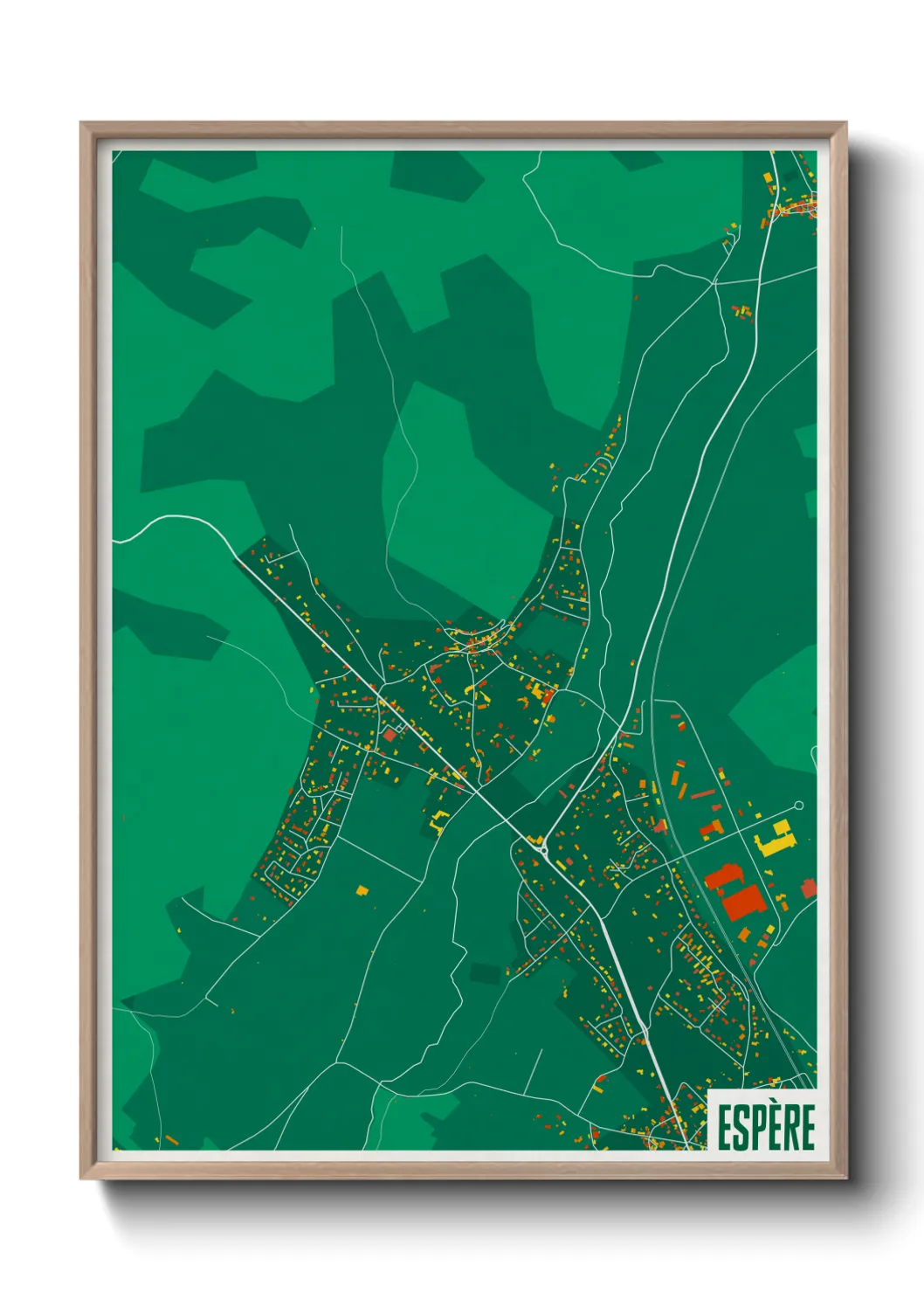 Une affiche de carte sur Espère