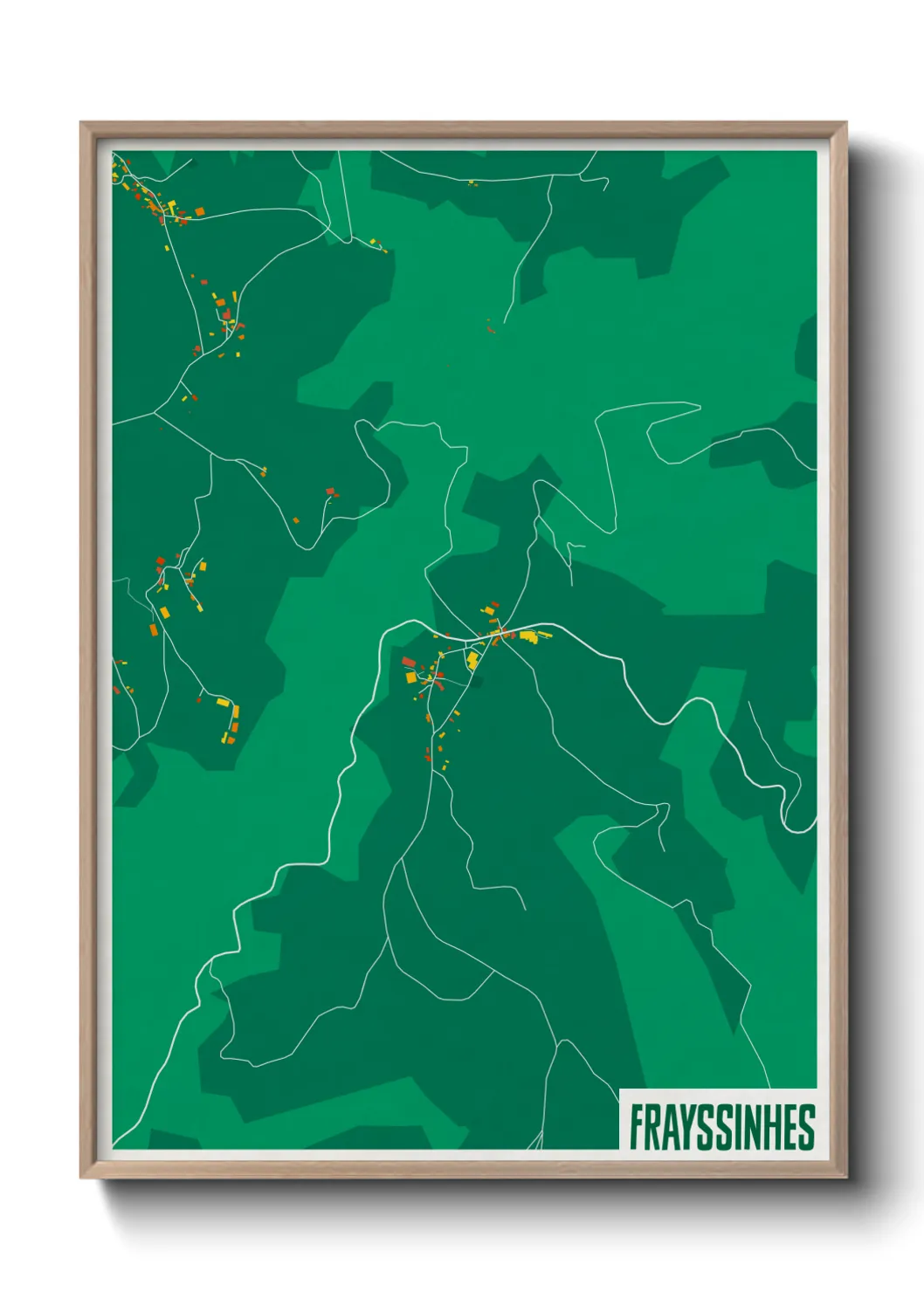 Une affiche de carte sur Frayssinhes