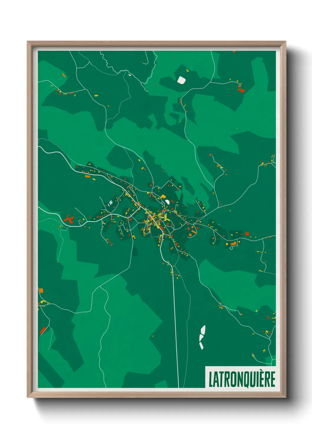 Une affiche de carte sur Latronquière