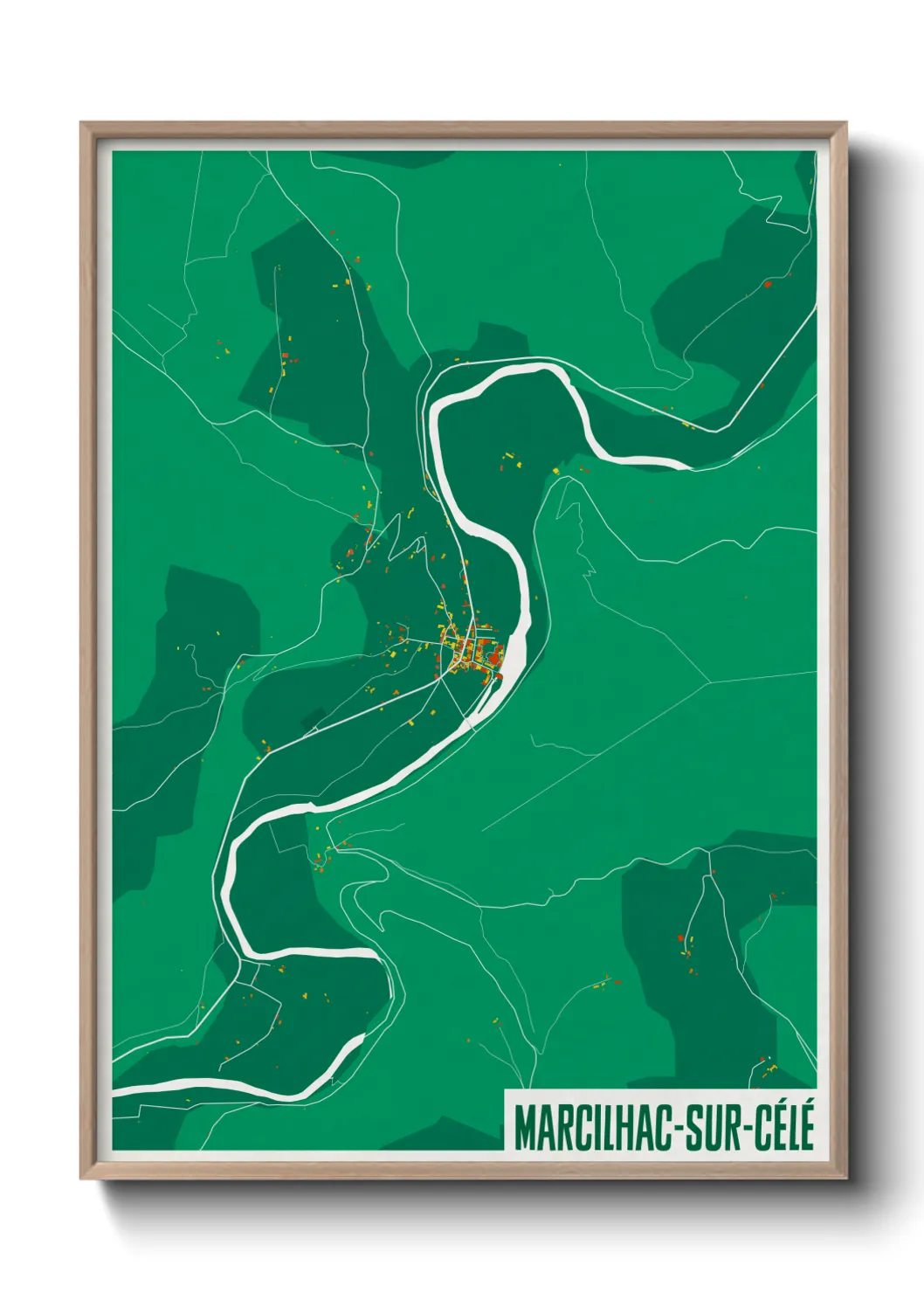 Un poster carteMarcilhac-sur-Célé