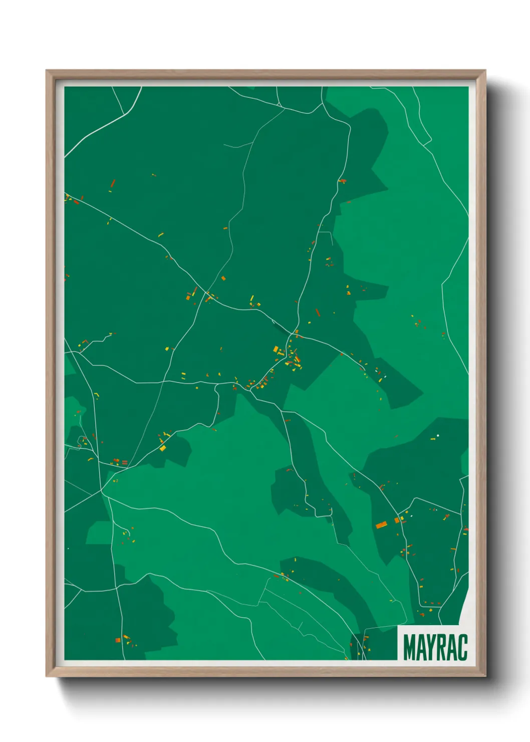 Une affiche de carte sur Mayrac