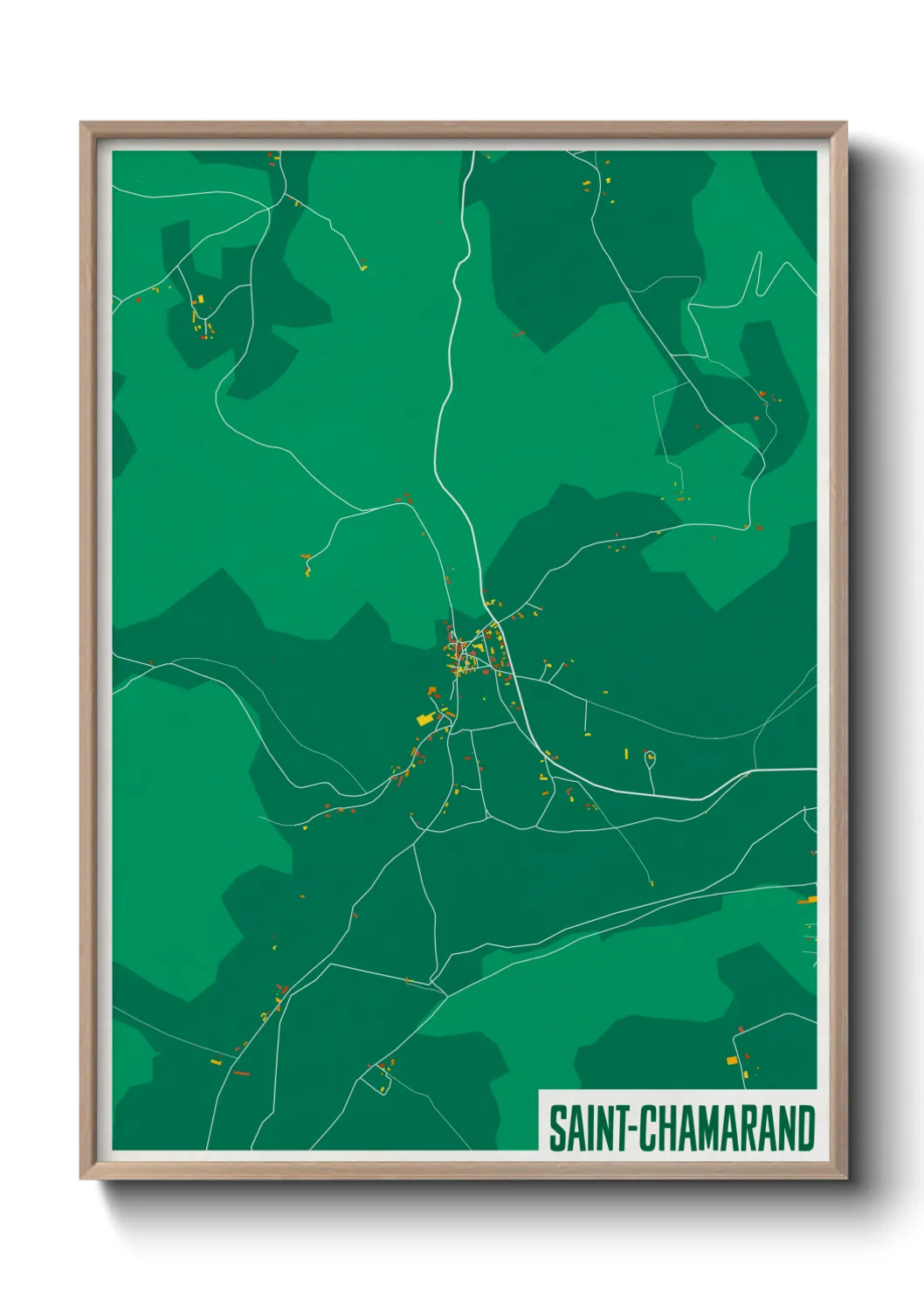 Un poster carteSaint-Chamarand