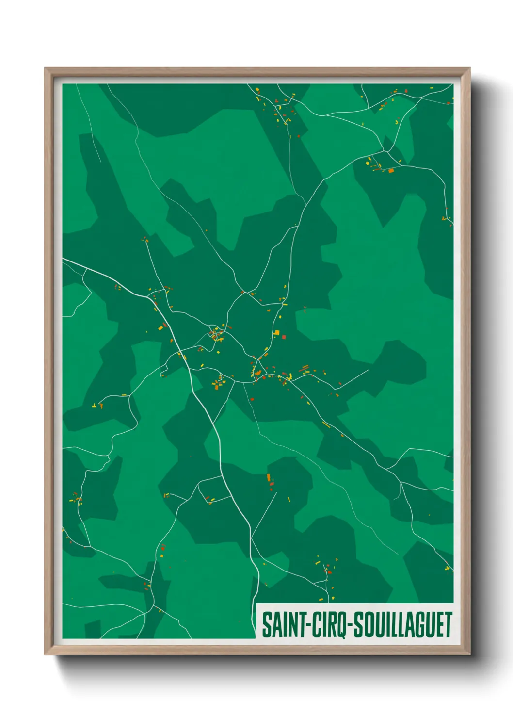 Un poster carteSaint-Cirq-Souillaguet