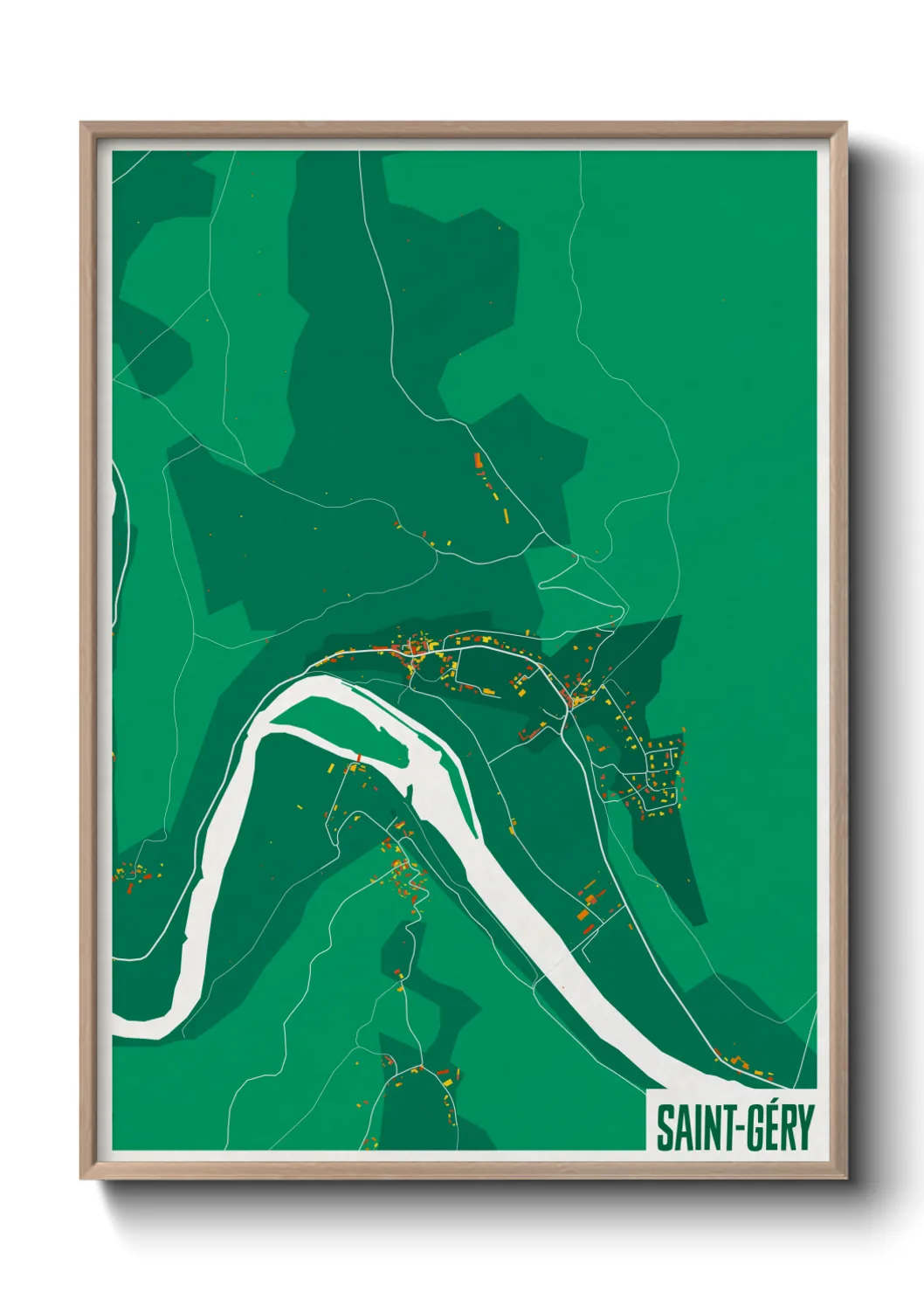 Un poster carteSaint-Géry