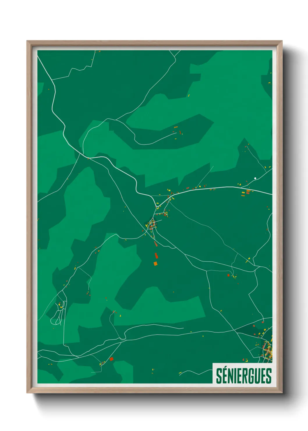 Une affiche de carte sur Séniergues