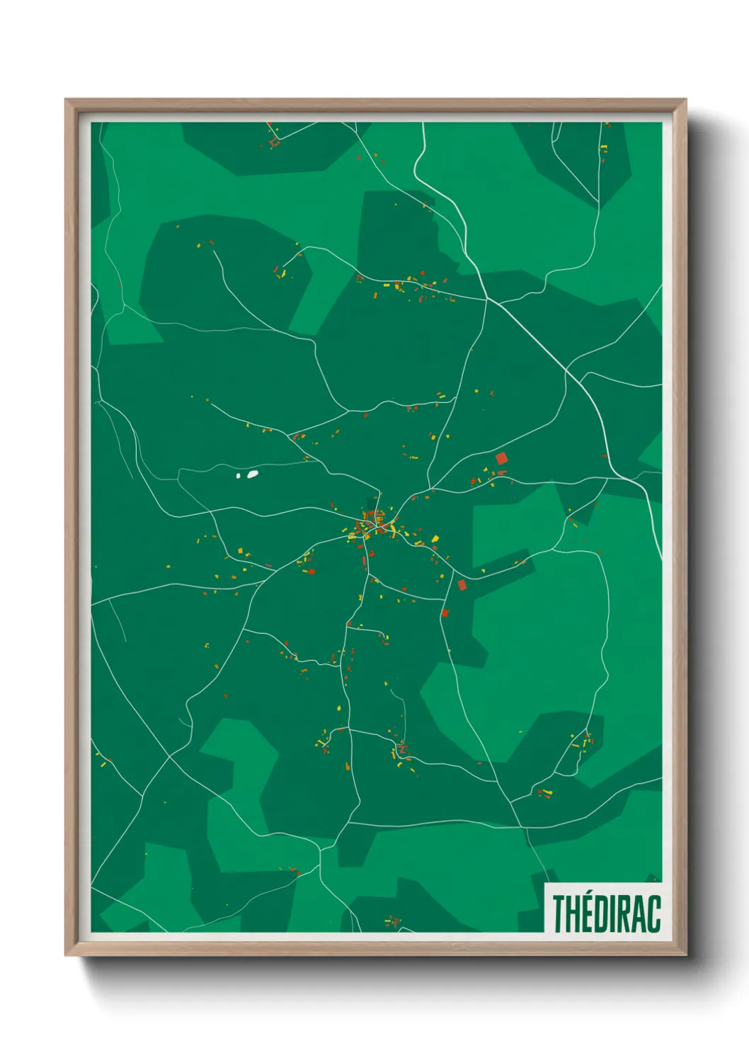 Une affiche de carte sur Thédirac