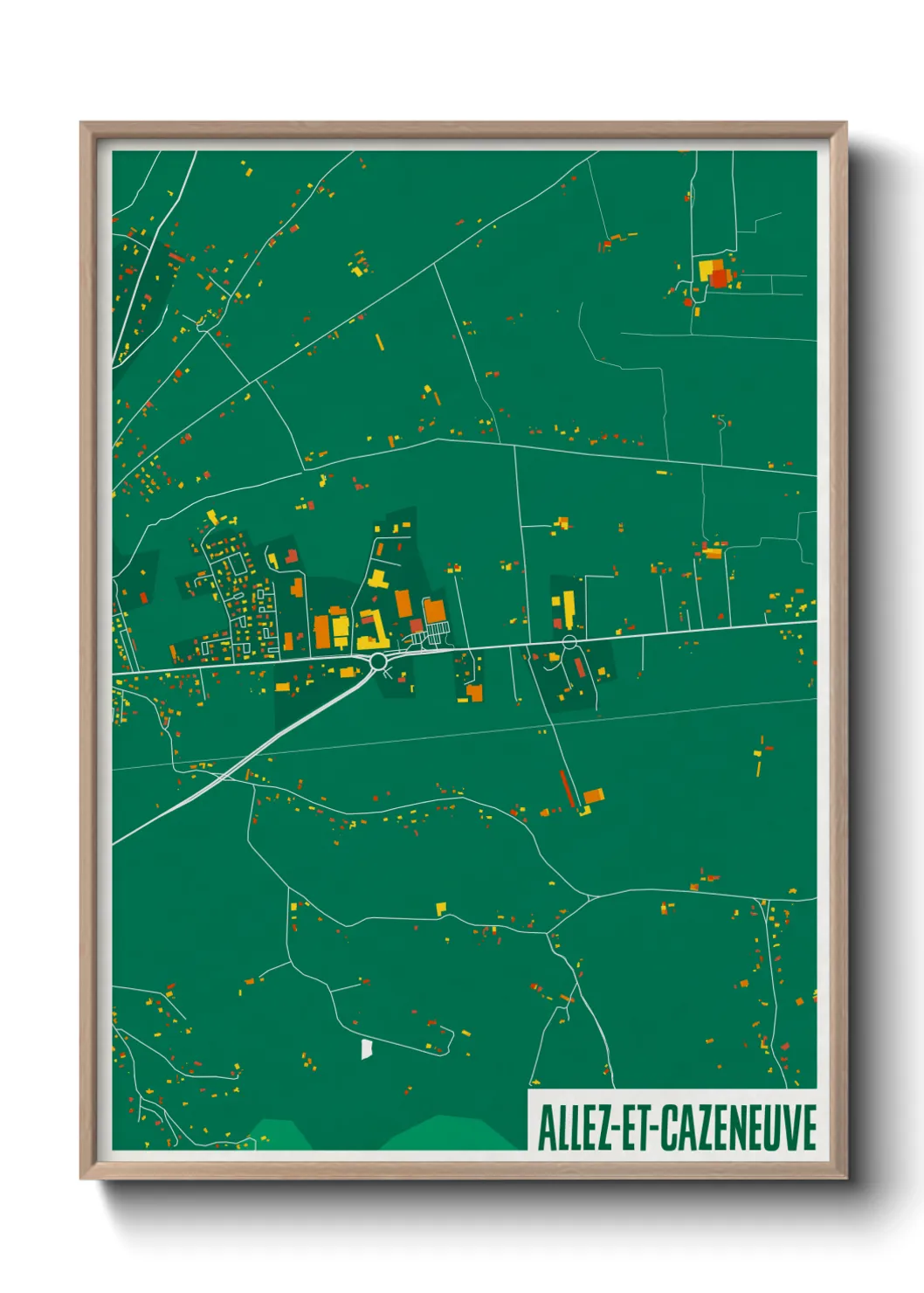 Un poster carteAllez-et-Cazeneuve